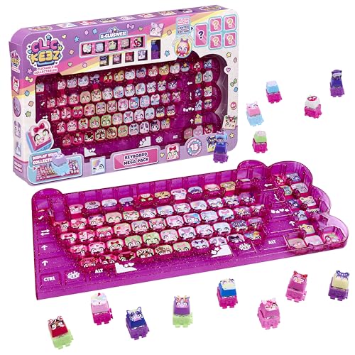 CLICKEEZ Keyboard MegaPack - 1 Tastatur + 15 Tasten Kawaii Clipable Keycaps + 1 Schlüsselanhänger - Clip-on Keycaps - 70 Charaktere zum Sammeln - ASMR Fidget Toy - Geschenkidee Ab 6 Jahre CLICKEEZ Keyboard MegaPack - 1 Tastatur + 15 Tasten Kawaii Clipable Keycaps + 1 Schlüsselanhänger - Clip-on Keycaps - 70 Charaktere zum Sammeln - ASMR Fidget Toy - Geschenkidee Ab 6 Jahre von Clickeez