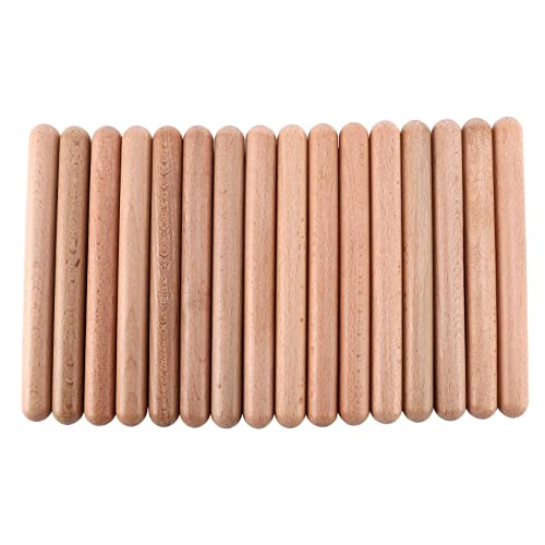 Clickinline 8 Paar klassische Holzklaven Musik-Percussion-Instrument natürliches Hartholz Rhythmus-Sticks Percussion Rhythmus Sticks Musikgeschenk Clickinline 8 Paar klassische Holzklaven Musik-Percussion-Instrument natürliches Hartholz Rhythmus-Sticks Percussion Rhythmus Sticks Musikgeschenk von Clickinline
