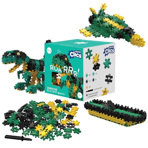 Nano Clics Creative Builders 125, Konstruktionsspielzeug für Kinder ab 8 Jahren, kreatives Lernspielzeug im 125-teiligen Set, Bausteine für Mädchen und Jungen, Montessori STEM,dauerhaftes Spielzeug Nano Clics Creative Builders 125, Konstruktionsspielzeug für Kinder ab 8 Jahren, kreatives Lernspielzeug im 125-teiligen Set, Bausteine für Mädchen und Jungen, Montessori STEM,dauerhaftes Spielzeug von Clics