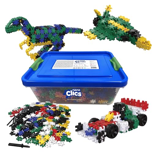 Nano Clics Creative Builders 2000, Konstruktionsspielzeug für Kinder ab 8 Jahren, kreatives Lernspielzeug im 2000-teiligen Set, Bausteine für Mädchen und Jungen, dauerhaftes Spielzeug Nano Clics Creative Builders 2000, Konstruktionsspielzeug für Kinder ab 8 Jahren, kreatives Lernspielzeug im 2000-teiligen Set, Bausteine für Mädchen und Jungen, dauerhaftes Spielzeug von Clics
