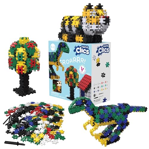 Nano Clics Creative Builders 500, Konstruktionsspielzeug für Kinder ab 8 Jahren, kreatives Lernspielzeug im 500-teiligen Set, Bausteine für Mädchen und Jungen, Montessori STEM,dauerhaftes Spielzeug Nano Clics Creative Builders 500, Konstruktionsspielzeug für Kinder ab 8 Jahren, kreatives Lernspielzeug im 500-teiligen Set, Bausteine für Mädchen und Jungen, Montessori STEM,dauerhaftes Spielzeug von Clics