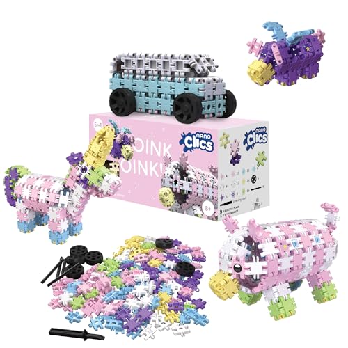 Nano Clics Fantasy Builders 250, Konstruktionsspielzeug für Kinder ab 8 Jahren, kreatives Lernspielzeug im 250-teiligen Set, Bausteine für Mädchen und Jungen, Montessori STEM, dauerhaftes Spielzeug Nano Clics Fantasy Builders 250, Konstruktionsspielzeug für Kinder ab 8 Jahren, kreatives Lernspielzeug im 250-teiligen Set, Bausteine für Mädchen und Jungen, Montessori STEM, dauerhaftes Spielzeug von Clics