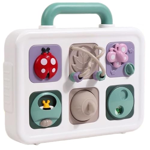 Clnyrwcb 6-in-1 Reise-Spielbrett für Kleinkinder mit Fidget-Schaltern & Sensory Play - Bildschirmfreies Lernspielzeug Geschenk für 1-3 Jährige Clnyrwcb 6-in-1 Reise-Spielbrett für Kleinkinder mit Fidget-Schaltern & Sensory Play - Bildschirmfreies Lernspielzeug Geschenk für 1-3 Jährige von Clnyrwcb