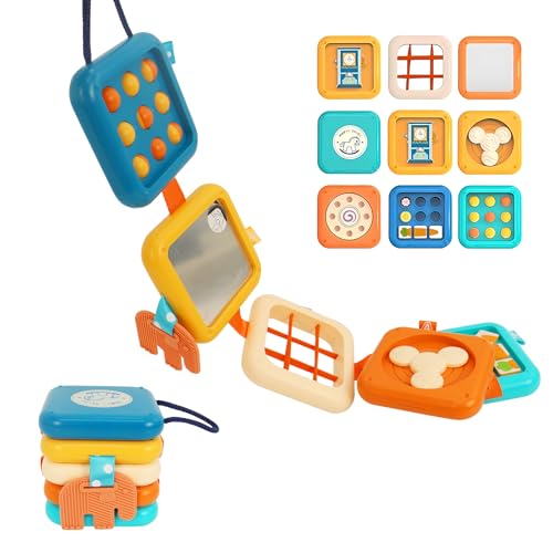 Clnyrwcb 6-in-1 Reise-Spielbrett für Kleinkinder mit Fidget-Schaltern & Sensory Play - Bildschirmfreies Lernspielzeug Geschenk für 1-3 Jährige Clnyrwcb 6-in-1 Reise-Spielbrett für Kleinkinder mit Fidget-Schaltern & Sensory Play - Bildschirmfreies Lernspielzeug Geschenk für 1-3 Jährige von Clnyrwcb