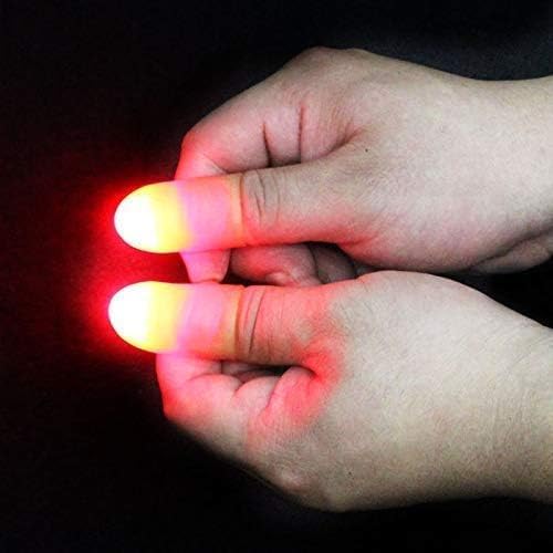 2 x magische Daumenlichter, magischer Trick-Finger, blinkende Finger-Daumen-Spitzen, magischer Trick-Finger, erscheinendes Licht, Haushalt, Zaubertricks von Clockjuan