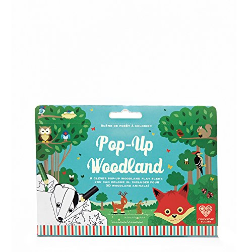 Clockwork Soldier Paper Craft Pop Up Woodland colour in Play Scene Children Activity set von Clockwork Soldier