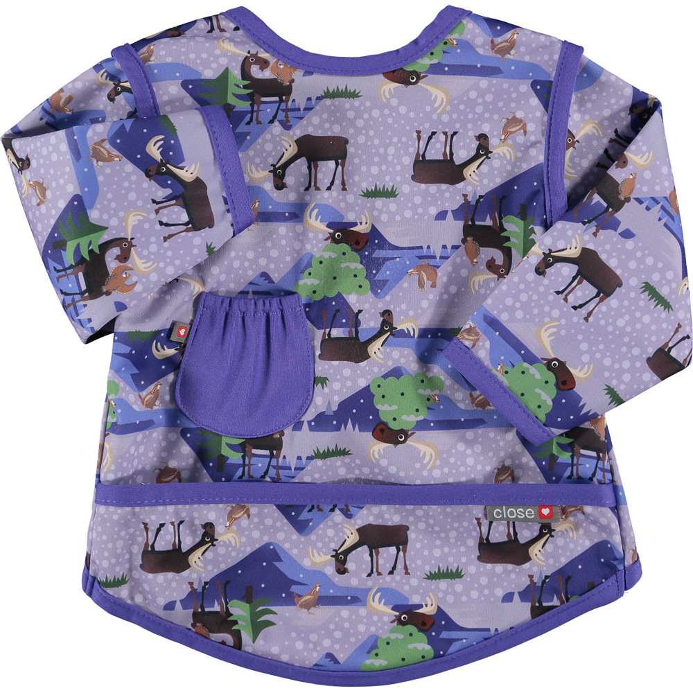Pop-in Coverall Lätzchen mit Ärmeln - Stufe 3 - Elch (Moose) von Close Parent