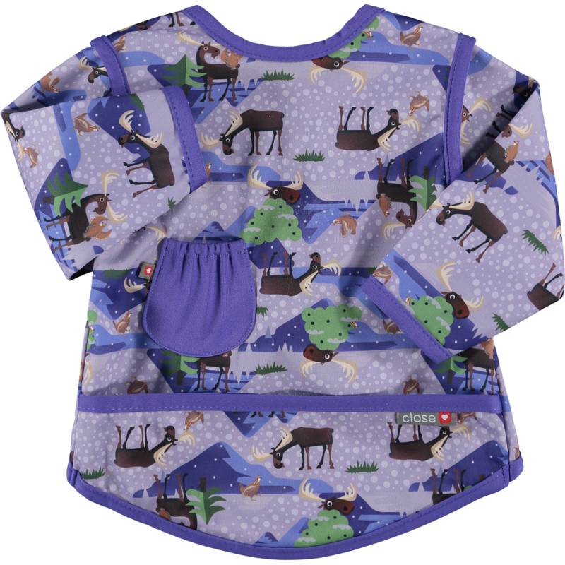 Pop-in Coverall Lätzchen mit Ärmeln - Stufe 3 - Elch (Moose) von Close Parent