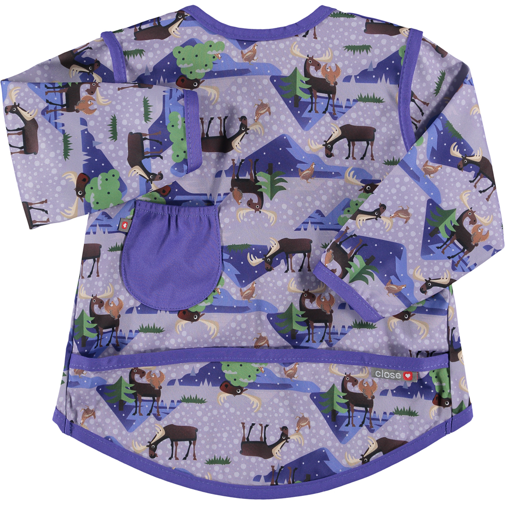 Pop-in Coverall Lätzchen mit Ärmeln - Stufe 4 - Elch (Moose) von Close Parent