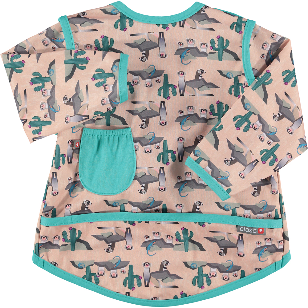 Pop-in Coverall Lätzchen mit Ärmeln - Stufe 4 - Frettchen (Ferret) von Close Parent