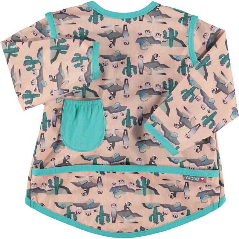 Pop-in Coverall Lätzchen mit Ärmeln - Stufe 4 - Frettchen (Ferret) von Close Parent