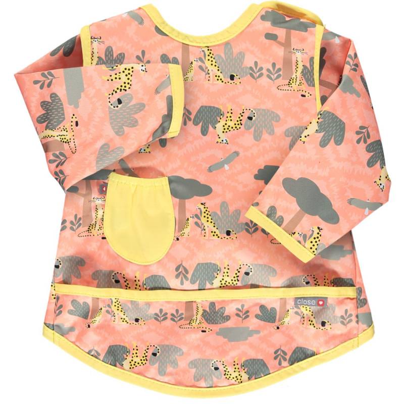 Pop-in Coverall Lätzchen mit Ärmeln - Stufe 4 - Gepard (Cheetah) von Close Parent