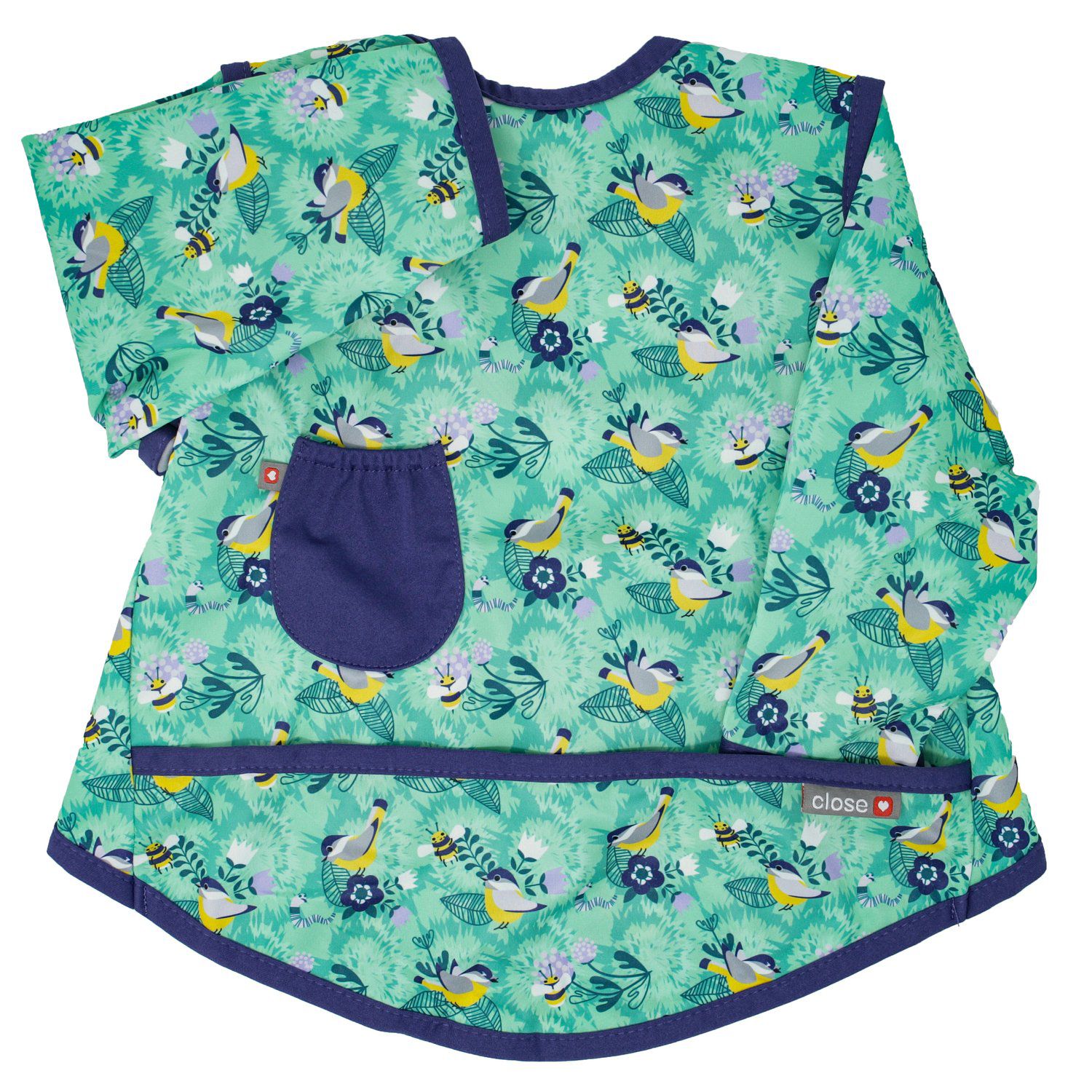 Pop-in Coverall Lätzchen mit Ärmeln - Stufe 4 - Round the Garden Pop-in Coverall Lätzchen mit Ärmeln - Stufe 4 - Round the Garden von Close Parent