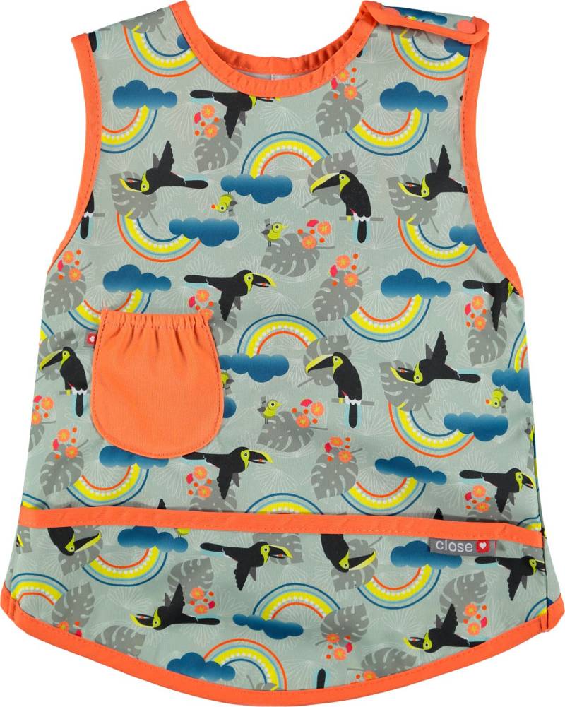 Pop-in Lätzchen ohne Ärmel - Stufe 3 - Tukan (Toucan) von Close Parent