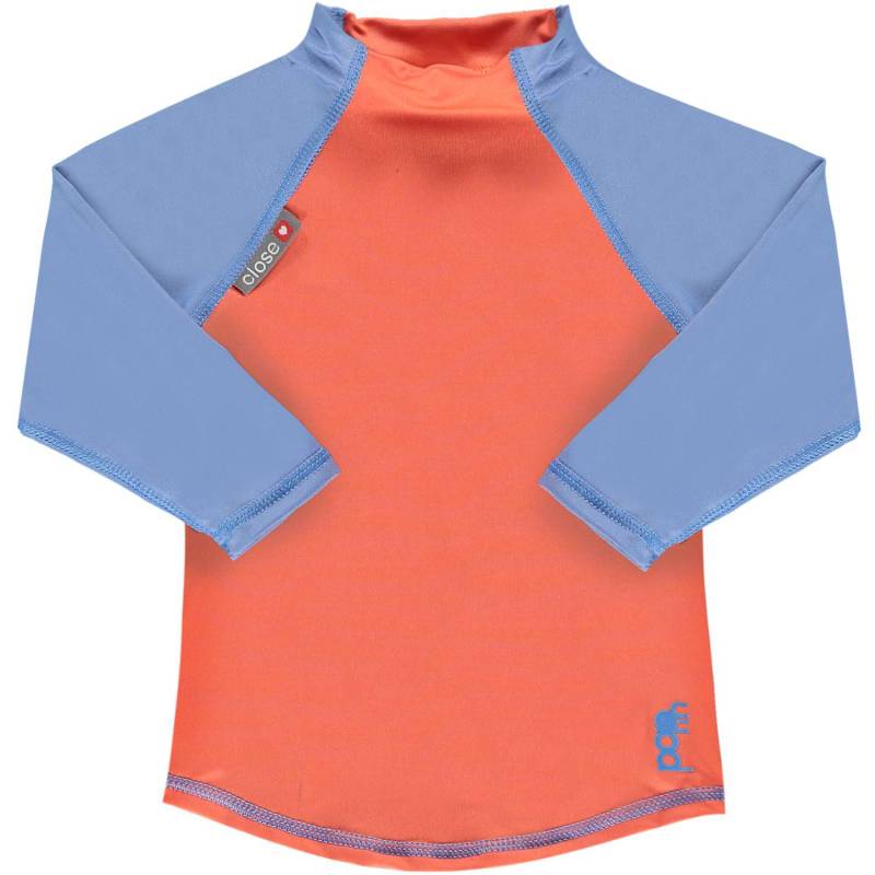 Pop-in UV-Schutz Langarm-Shirt 50+ - Koralle / Kornblume S (50/56) von Close Parent