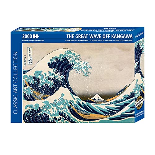 Close Up Great Wave Off Kanagawa Puzzle 2000 Teile, Katsushika Hokusai (96,6cm x 68,8cm) von Close Up