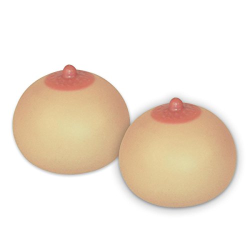 Unbekannt Knetball Brust 2-er Set Antistress-Squeezie Boobs von Close Up