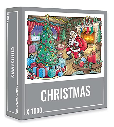 Cloudberries Christmas Weihnachts-Puzzle, 1000 Teile, Weihnachtsmann, Schnee und Weihnachtsbaum, 3D-Gläser Cloudberries Christmas Weihnachts-Puzzle, 1000 Teile, Weihnachtsmann, Schnee und Weihnachtsbaum, 3D-Gläser von Cloudberries