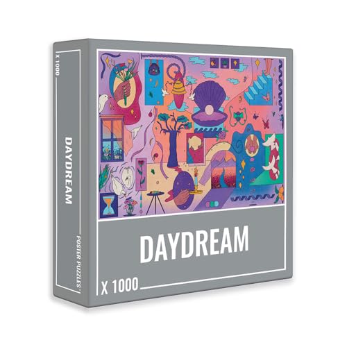 Cloudberries Daydream Puzzle, Coole 1000-teilige Puzzles für Erwachsene, mit surrealer moderner Kunst in lustigen Pink- und Lila-Tönen, schöne Puzzles für Erwachsene von Cloudberries