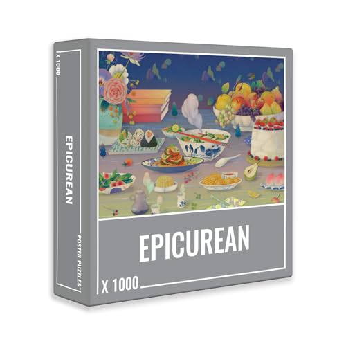 Cloudberries Epicurean Puzzle, 1000-teilige Lebensmittel-Puzzles für Erwachsene, Obst-Puzzle mit 1000 Teilen in traumhaften Blau-, Gelb- und Pinktönen von Cloudberries