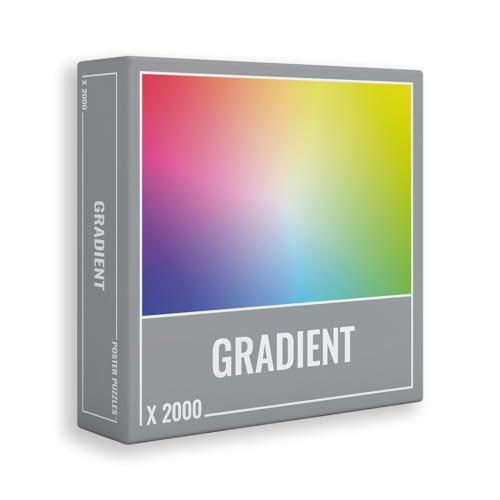 Cloudberries Gradient Puzzle: Schwieriges 2000 Teile Puzzle für Erwachsene, Regenbogen-Puzzle mit lustigem Farbverlauf, 2000-Teile-Puzzle von Cloudberries