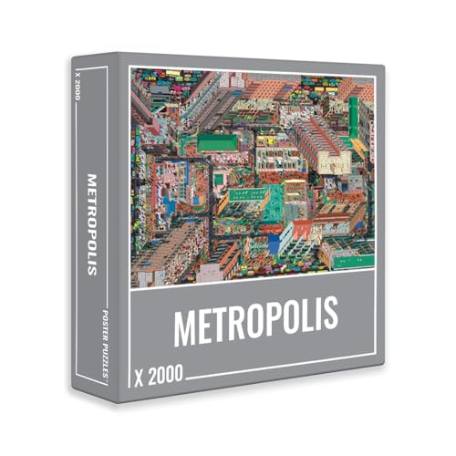 Cloudberries Metropolis, Mega Detailliertes 2000 Teile Puzzle für Erwachsene mit Cooler 3D-Stadtkarte und Architekturthema von Cloudberries