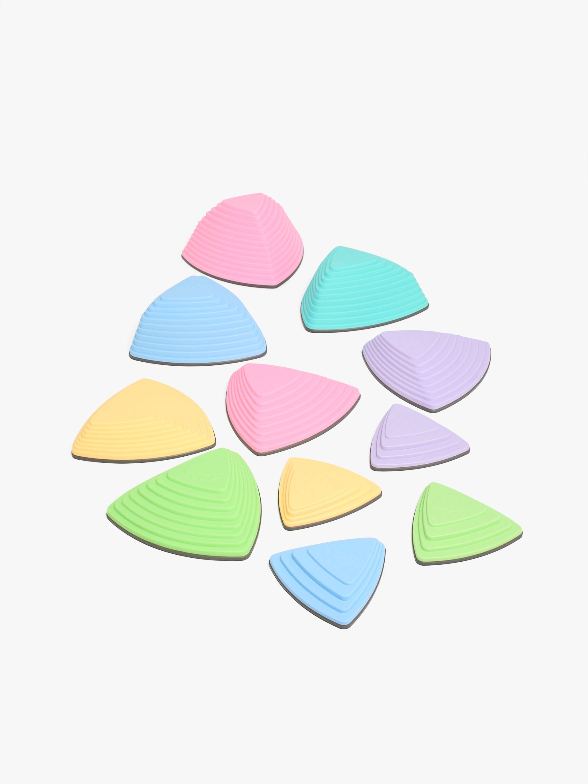 Cloudberry Castle Balanciersteine Dreieck 11er-Pack, Neon von Cloudberry Castle