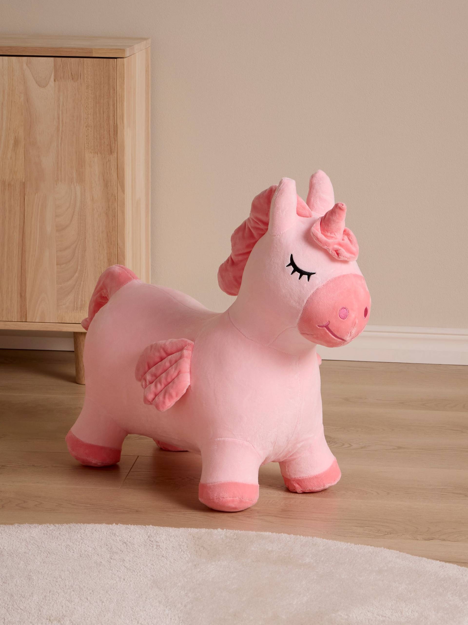Cloudberry Castle Einhorn Hüpftier mit Plüschbezug, Rosa Cloudberry Castle Einhorn Hüpftier mit Plüschbezug, Rosa von Cloudberry Castle