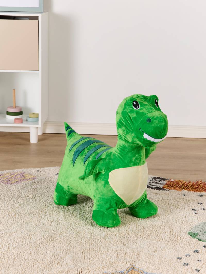 Cloudberry Castle Hüpftier Dinosaurier mit Plüschbezug, Grün von Cloudberry Castle