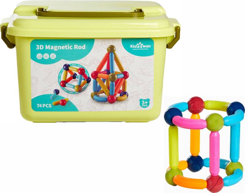 Fippla Magnetische Bauteile 74 Teile von Fippla