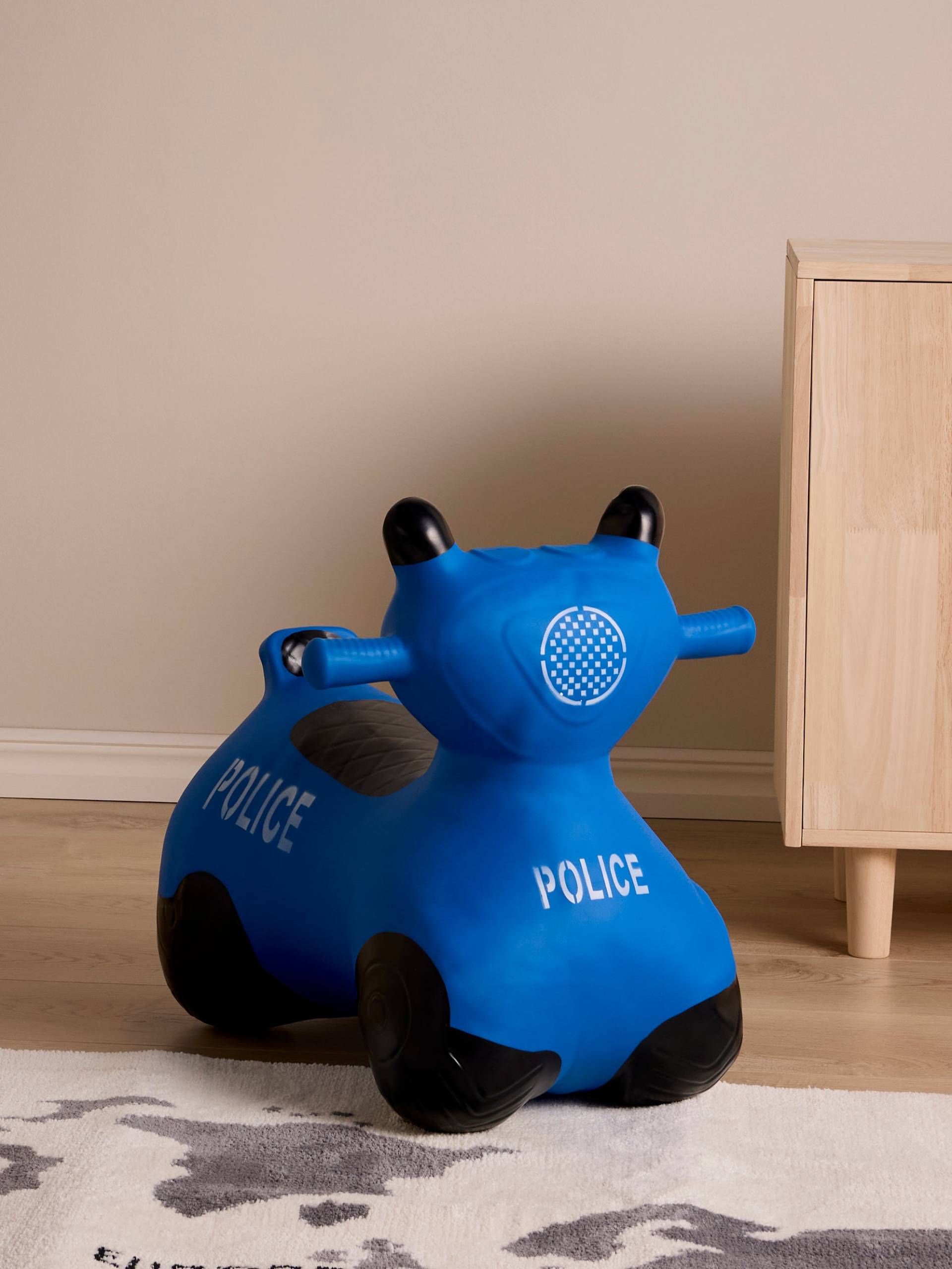 Cloudberry Castle Polizeimotorrad Hüpffahrzeug, Blau von Cloudberry Castle