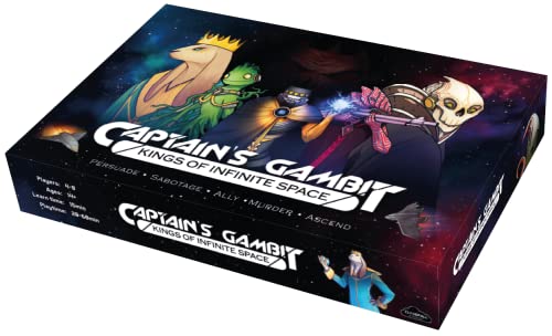 Captain's Gambit – Kings of Infinite Space | Versteckte Rolle Social Deduction Brettspiel | 4–8 Spieler, 40–90 Minuten Spielzeit, ab 14 Jahren von Cloudfall Studios