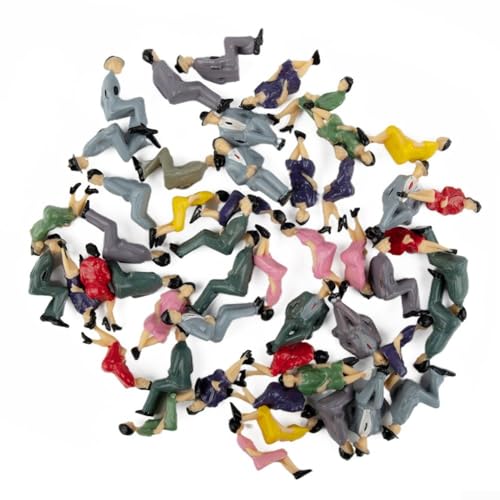 Cloudpower 50 Stück Miniture Menschen 1:32 Maßstab Fesselnde sitzende Kunststoff-Figuren Mini Person Figurine für Modellbau Architekturmodelle Miniatur-Szenen Cloudpower 50 Stück Miniture Menschen 1:32 Maßstab Fesselnde sitzende Kunststoff-Figuren Mini Person Figurine für Modellbau Architekturmodelle Miniatur-Szenen von Cloudpower