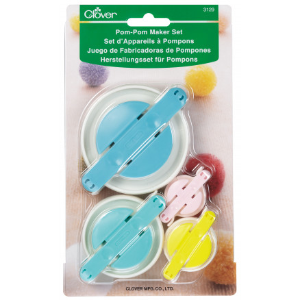 Clover Bommel Herstellungs-Set 35/45/65/85mm - 4 Stk Clover Bommel Herstellungs-Set 35/45/65/85mm - 4 Stk von Clover