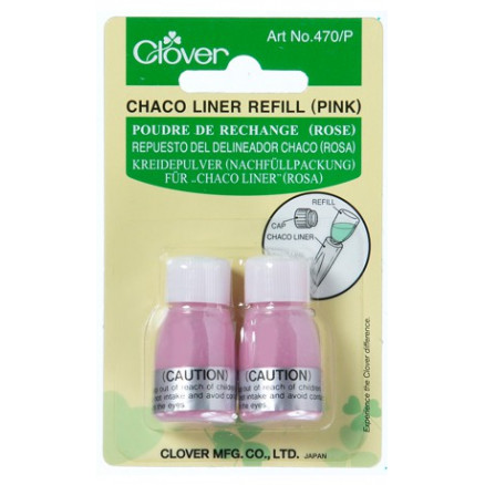 Clover Schneiderkreide Liner Nachfüllpack Pink - 2 Stk von Clover