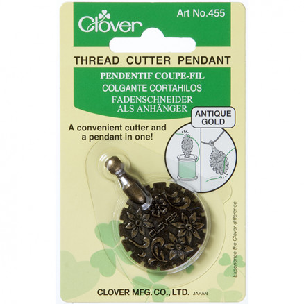 Clover Fadenschneider 3cm Antik Gold von Clover