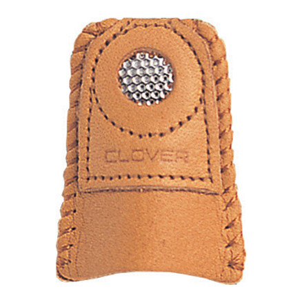 Clover Fingerhut Leder mit Metallplatte Medium von Clover