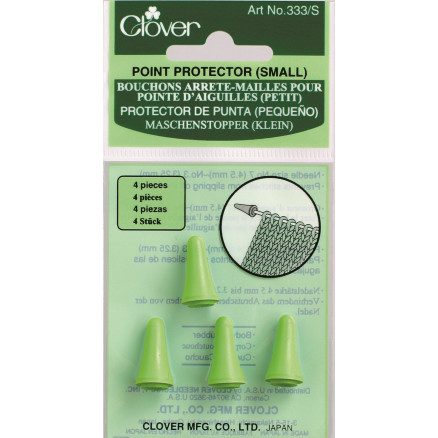 Clover Maschenstopper / Nadelkappen für Nadelgröße 2,00-4,50mm - 4 Stk von Clover