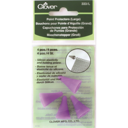 Clover Maschenstopper / Nadelkappen für Nadelgröße 3,75-6,50mm - 4 Stk Clover Maschenstopper / Nadelkappen für Nadelgröße 3,75-6,50mm - 4 Stk von Clover