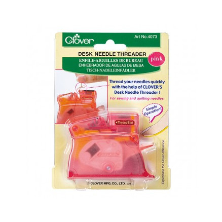 Clover Tisch-Nadeleinfädler Pink von Clover