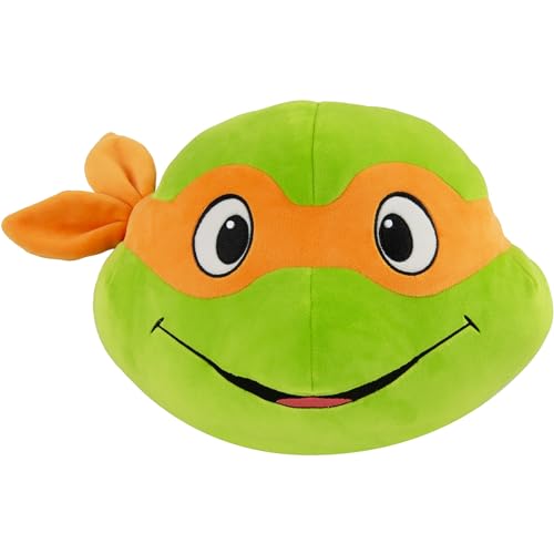 Club Mocchi Mocchi Tomy Ninja Turtles Michelangelo Plüschtier, 38 cm, TMNT zum Sammeln – offizielles Lizenzprodukt – Actionfiguren – Ninja Turtles Spielzeug ab 3 Jahren von Club Mocchi Mocchi