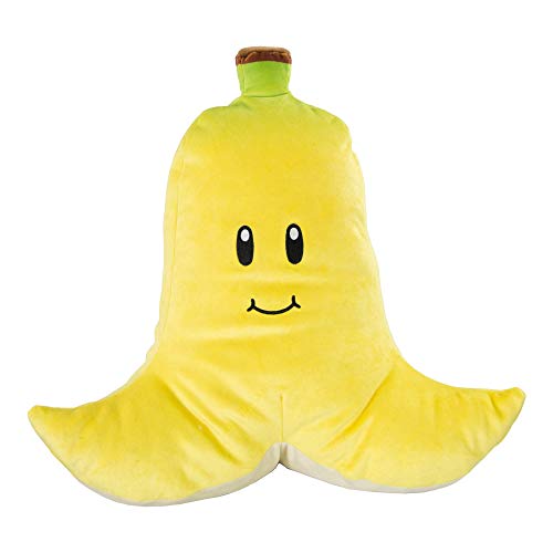 Die Geschenkewelt T12958A Nintendo Mario Kart Mocchi Mocchi Plüsch Spielzeug Kissen Banane 40 cm gross - gelb von Club Mocchi Mocchi