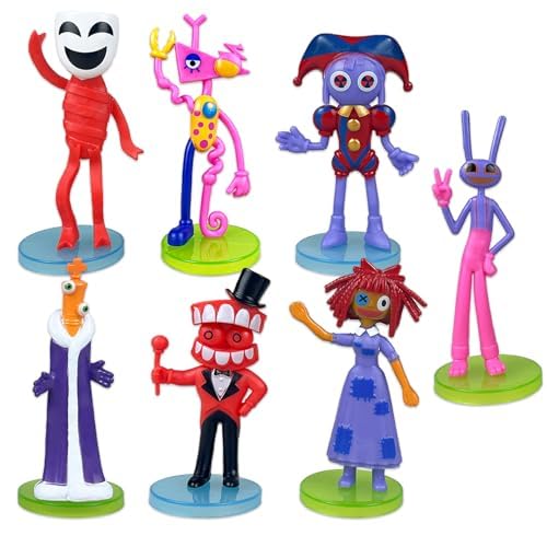 Cartoon Figuren Set, 7 Stück Mini Figuren Tortendeko, Clown Tortenaufleger,Kuchen Dekoration Kinder, Für Karneval, Fasching Jungen Mädchen Kinder Party Kuchen Dekoration Cartoon Figuren Set, 7 Stück Mini Figuren Tortendeko, Clown Tortenaufleger,Kuchen Dekoration Kinder, Für Karneval, Fasching Jungen Mädchen Kinder Party Kuchen Dekoration von Clvsyh