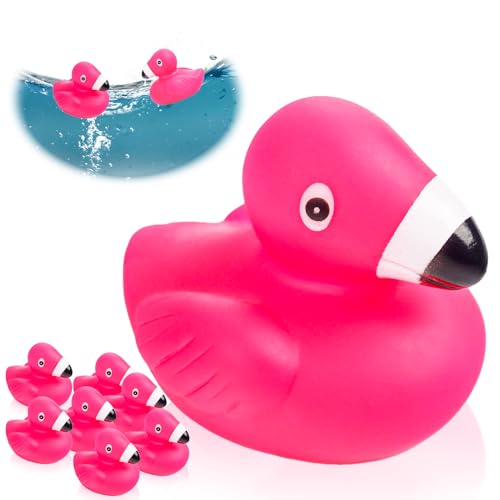 Clvsyh 12PCS Mini Flamingo Badeenten, Rosa Badeente, Vinyl Enten Badespielzeug, Babybadente Dekoration, Für Badezimmer, Pool Clvsyh 12PCS Mini Flamingo Badeenten, Rosa Badeente, Vinyl Enten Badespielzeug, Babybadente Dekoration, Für Badezimmer, Pool von Clvsyh