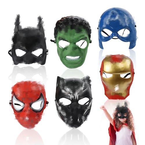 Clvsyh Cartoon Cosplay Masken, 6Pcs Kinder Party Masken Set, Cosplay Thema Geburtstage Kinder-Dekoration Clvsyh Cartoon Cosplay Masken, 6Pcs Kinder Party Masken Set, Cosplay Thema Geburtstage Kinder-Dekoration von Clvsyh