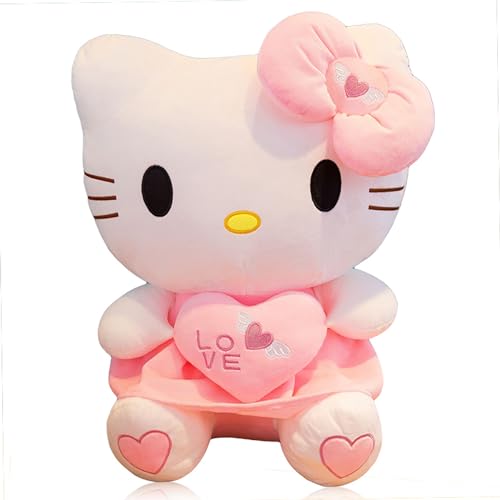 Kitty Plüschtier, 30cm KT Cat Plüschpuppe, Flauschige Figur für Kinder, Cartoon Kuscheltier Stofftier Gefüllte Plüschpuppe, Jungen Mädchen Geburtstaggeschenke Party Supplies(C) von Clvsyh