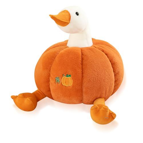 Niedlich Kürbis Plüschtier, 35cm Halloween Gefüllter Kürbis, Ausgestopfte Ente Plüschtier, Halloween Orange Kürbis Ente Plüschtier, Halloween, Haunted House Dekoration, Geburtstagsgeschenk für Kinder Niedlich Kürbis Plüschtier, 35cm Halloween Gefüllter Kürbis, Ausgestopfte Ente Plüschtier, Halloween Orange Kürbis Ente Plüschtier, Halloween, Haunted House Dekoration, Geburtstagsgeschenk für Kinder von Clvsyh