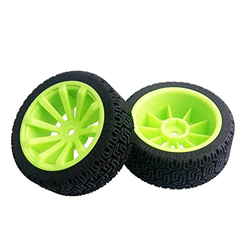 Clynex 4 Stück Flache Rennreifen, Radversatz 6 mm, for HSP, for HPI, 1.10 On-Road Car RC-Autoreifen(603-8014) von Clynex