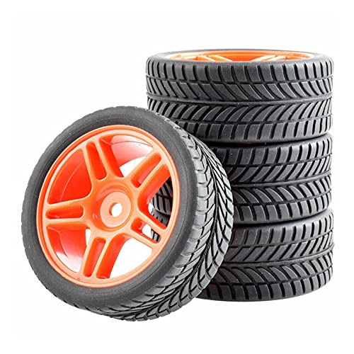 Clynex 4-teiliges ABS-Rad aus Gummireifen, for HSP, for HPI, 1.10 On-Road-Auto RC-Autoreifen(905R-6085) von Clynex