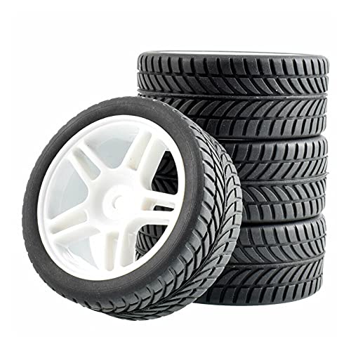 Clynex 4-teiliges ABS-Rad aus Gummireifen, for HSP, for HPI, 1.10 On-Road-Auto RC-Autoreifen(905W-6085) von Clynex